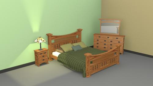 Mission Style Bedroom Set preview image